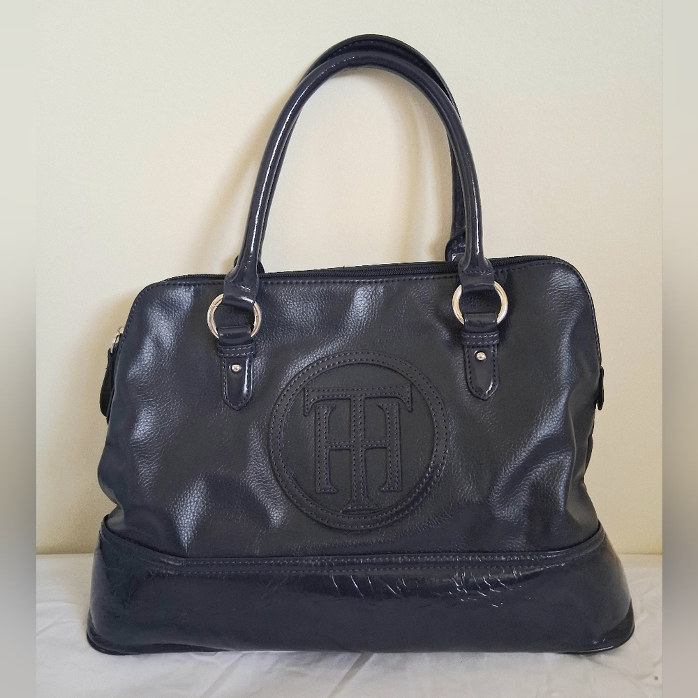 ELEGANT TOMMY HILFIGER NAVY BLUE HANDBAG
